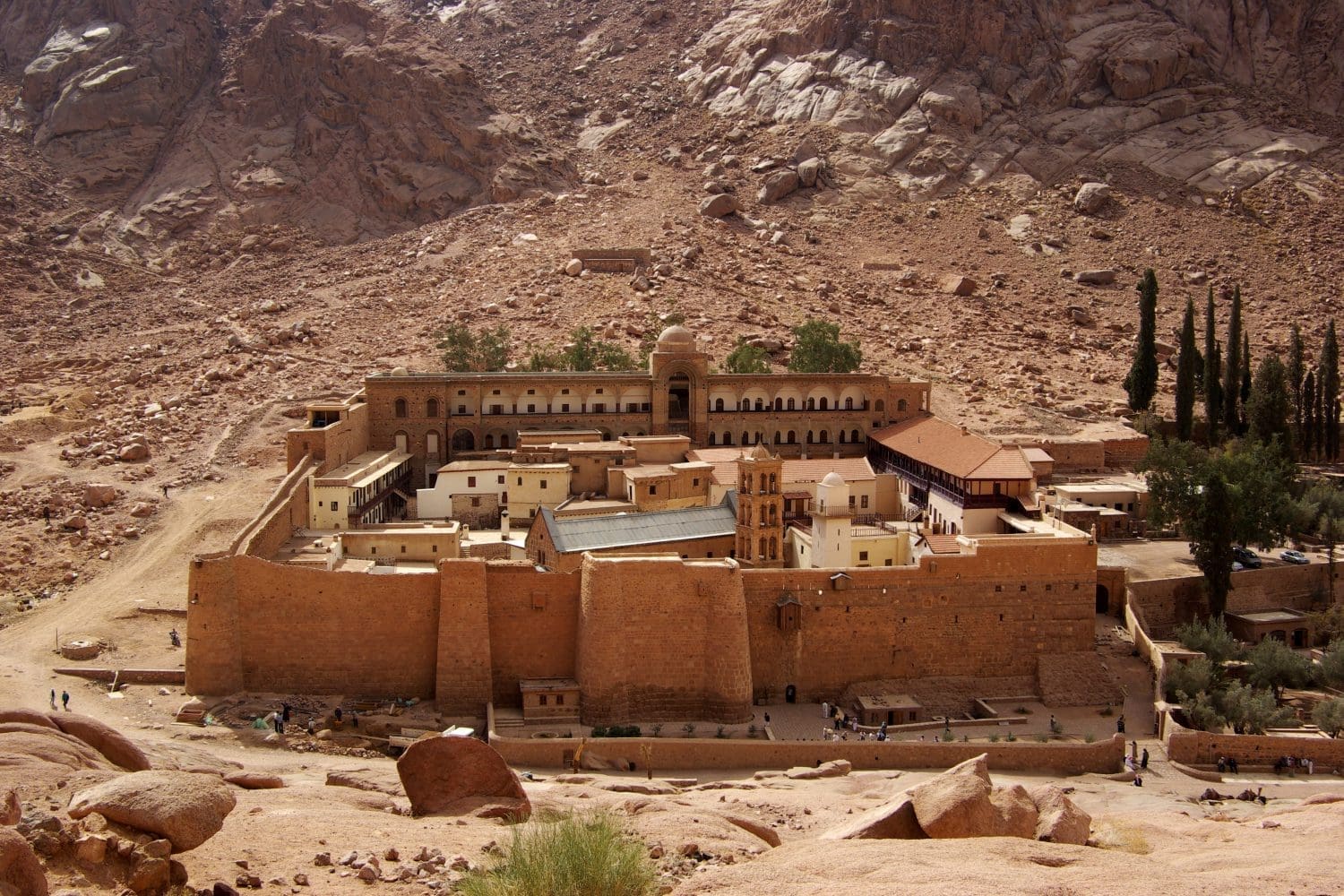 Moses Berg, Kloster der Heiligien Katharina, Feran oasis mit Trivaeg