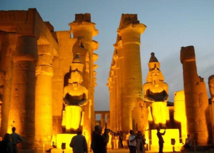 Licht Show, Ton Show, El Karnak Temple, Luxor mit Trivaeg