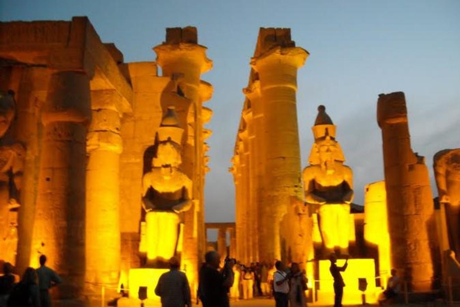 Licht Show, Ton Show, El Karnak Temple, Luxor mit Trivaeg