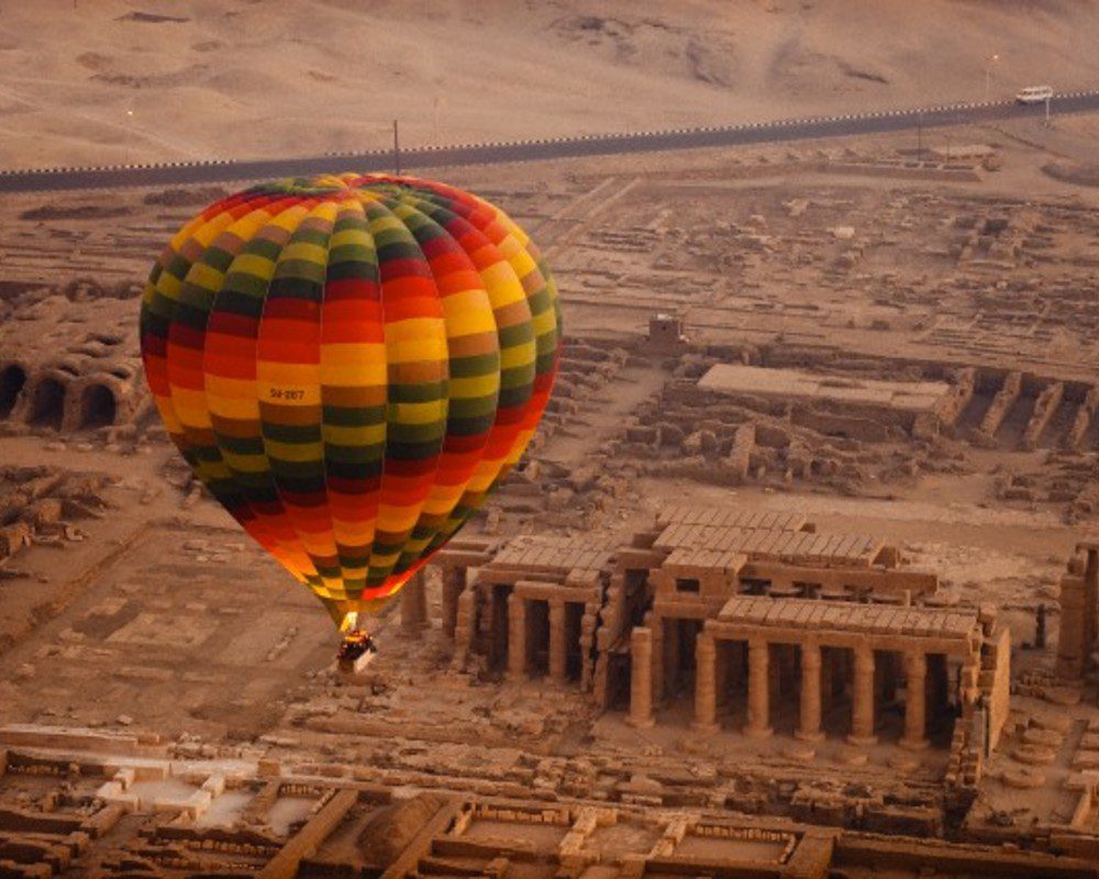 Heißluftballonflug über Luxor und den Nil